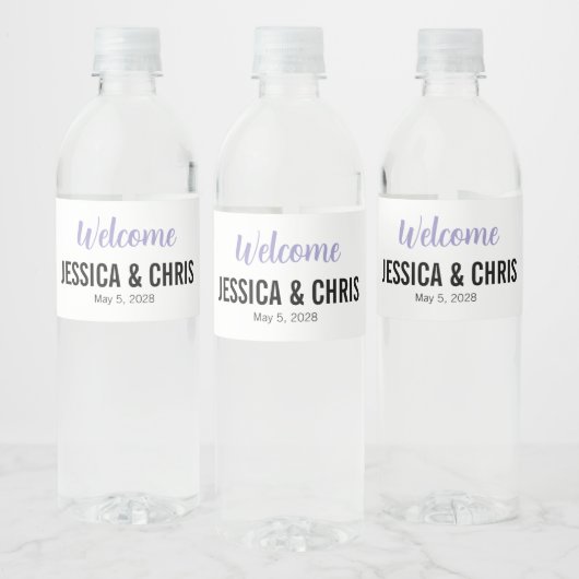 Wedding Water Bottle Label 100 Waterfles Etiket (Flessen)