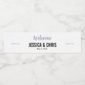 Wedding Water Bottle Label 100 Waterfles Etiket (Enkel label)