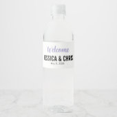 Wedding Water Bottle Label 100 Waterfles Etiket (Voorkant)