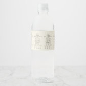Wedding Water Bottle Label Champagne Glasses Waterfles Etiket (Voorkant)