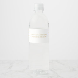Wedding Water Bottle Label Gouden Harten Waterfles Etiket