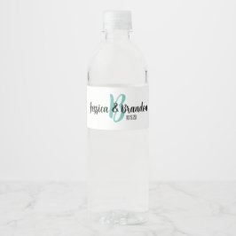 Wedding Water Bottle Sticker WW-006v1