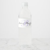 Wedding Water Bottle Sticker WW-006v2 (Voorkant)