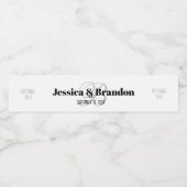 Wedding Water Bottle Sticker WW-044v1 (Enkel label)