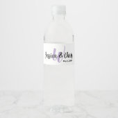 Wedding Water Fles Label 001 Waterfles Etiket (Voorkant)