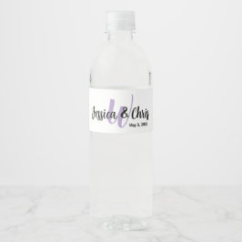 Wedding Water Fles Label 001 Waterfles Etiket