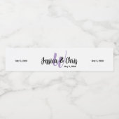 Wedding Water Fles Label 001 Waterfles Etiket (Enkel label)