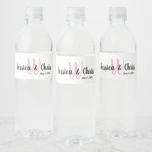 Wedding Water Fles Label 002 Waterfles Etiket (Flessen)