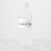 Wedding Water Fles Label 002 Waterfles Etiket (Voorkant)