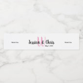 Wedding Water Fles Label 002 Waterfles Etiket (Enkel label)
