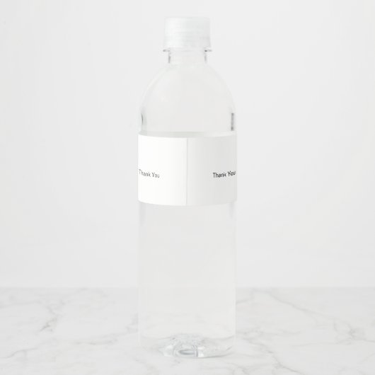 Wedding Water Fles Label 005 Waterfles Etiket (Achterkant)