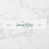 Wedding Water Fles Label 005 Waterfles Etiket (Enkel label)