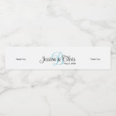 Wedding Water Fles Label 007 Waterfles Etiket (Enkel label)