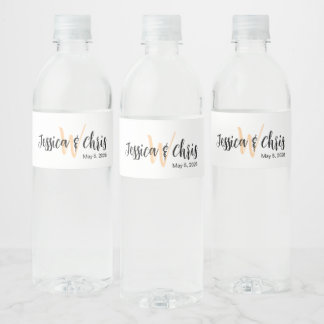 Wedding Water Fles Label 012 Waterfles Etiket