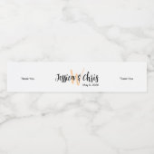 Wedding Water Fles Label 012 Waterfles Etiket (Enkel label)