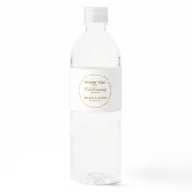 Wedding Water Fles Label | Dank u, Sticker