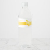 Wedding Water Fles Label Yellow Butterfly Waterfles Etiket (Voorkant)