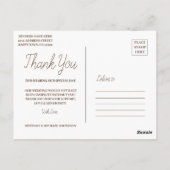 Wedding Waterverf boslandschap dank u Briefkaart (Achterkant)