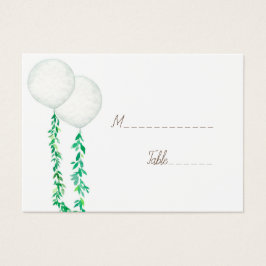 Wedding Waterverf luchtballonnen Profiel Kaart