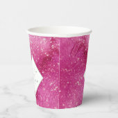 Wedding Waterverf Names Fuchsia ID954 Papieren Bekers (Rechts)