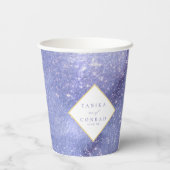Wedding Waterverf Names Peri ID954 Papieren Bekers (Achterkant)