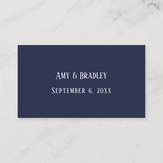 Wedding Website Details in Uitgebreid Script, Mari Informatiekaartje (Achterkant)