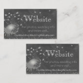 Wedding Website Informatie Chalkboard Informatiekaartje (Voorkant / Achterkant)