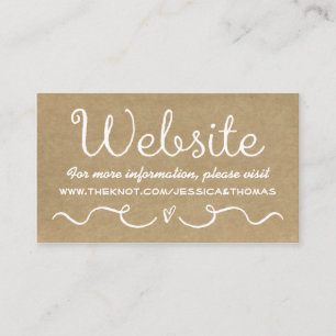 Wedding Website Kaart Kraft voor het deelgebied