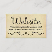 Wedding Website Kaart | Verouderd  Antiek (Voorkant)