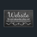 Wedding Website Kaart | Zwart karton<br><div class="desc">Wedding Website Kaart | Zwart karton</div>