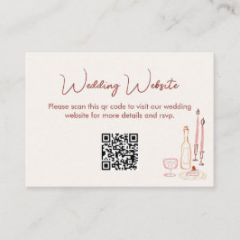 Wedding Website QR Code Informatiekaartje