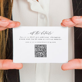 Wedding Website QR Code online RSVP wedding Informatiekaartje