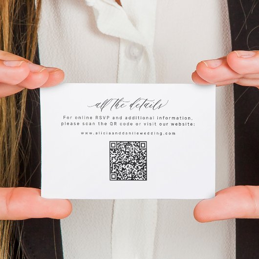 Wedding Website QR Code online RSVP wedding Informatiekaartje
