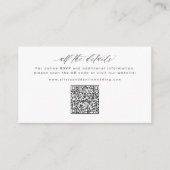 Wedding Website QR Code online RSVP wedding Informatiekaartje (Voorkant)