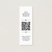 Wedding Website QR Code RSVP Enclosure Card Klantenkaartje