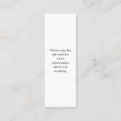 Wedding Website QR Code RSVP Enclosure Card Klantenkaartje (Achterkant)