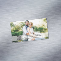 Wedding Website QR Overlay 25 Foto Magnet Kaarten