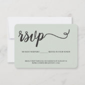 Wedding-website We hebben gereserveerde plaatsen g RSVP Kaartje (Voorkant)