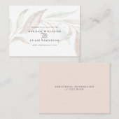 WEDDING WEBSITE | Zuivere Waterverf — Afvalolie Visitekaartje (Voorkant / Achterkant)