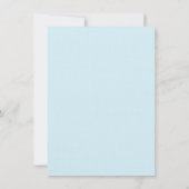 WEDDING WEDDING SHOWER OF verloving blue Kaart (Achterkant)