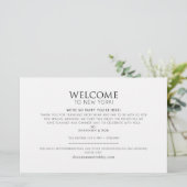 Wedding Week Welkom Kaart Kaart - CUSTOM voor Shan (Staand voorkant)