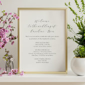 Wedding Weekend Orde van Evenementen Minimalistisc Poster