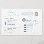 Wedding Weekend Welcome Map CUSTOM FOR CHRISTINE (Voorkant)