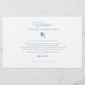 Wedding Weekend Welkom Kaart Kaart - voor ALAINA (Voorkant)