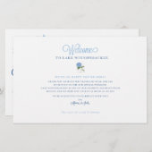 Wedding Weekend Welkom Kaart Kaart - voor ALAINA (Voorkant / Achterkant)