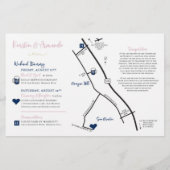 Wedding Weekend Welkomstkaart Kaart - voor Kierste (Achterkant)