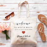 Wedding Welcome Bag, Hotel Destination Terracotta Tote Bag<br><div class="desc">Vul deze mooie tas met je favoriete tassen om gasten welkom te heten op je bruiloft!</div>