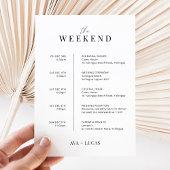 Wedding Welcome Bag Note met Kaart van de bestelti