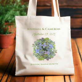 Wedding Welcome Bag Spring Green Hydrangea Tote Bag