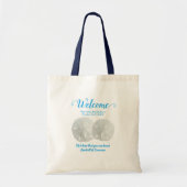 Wedding Welcome Bag Twee Zand Dollars Tote Bag (Voorkant)